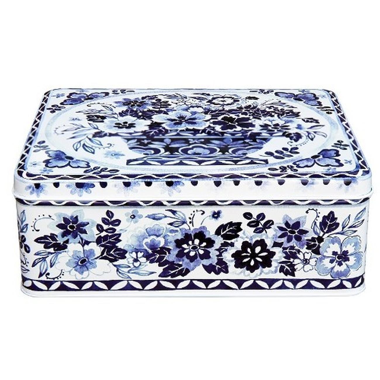 claire-winteringham-blue-white-rectangular-tin - Claire Winteringham Blue & White Rectangular Tin