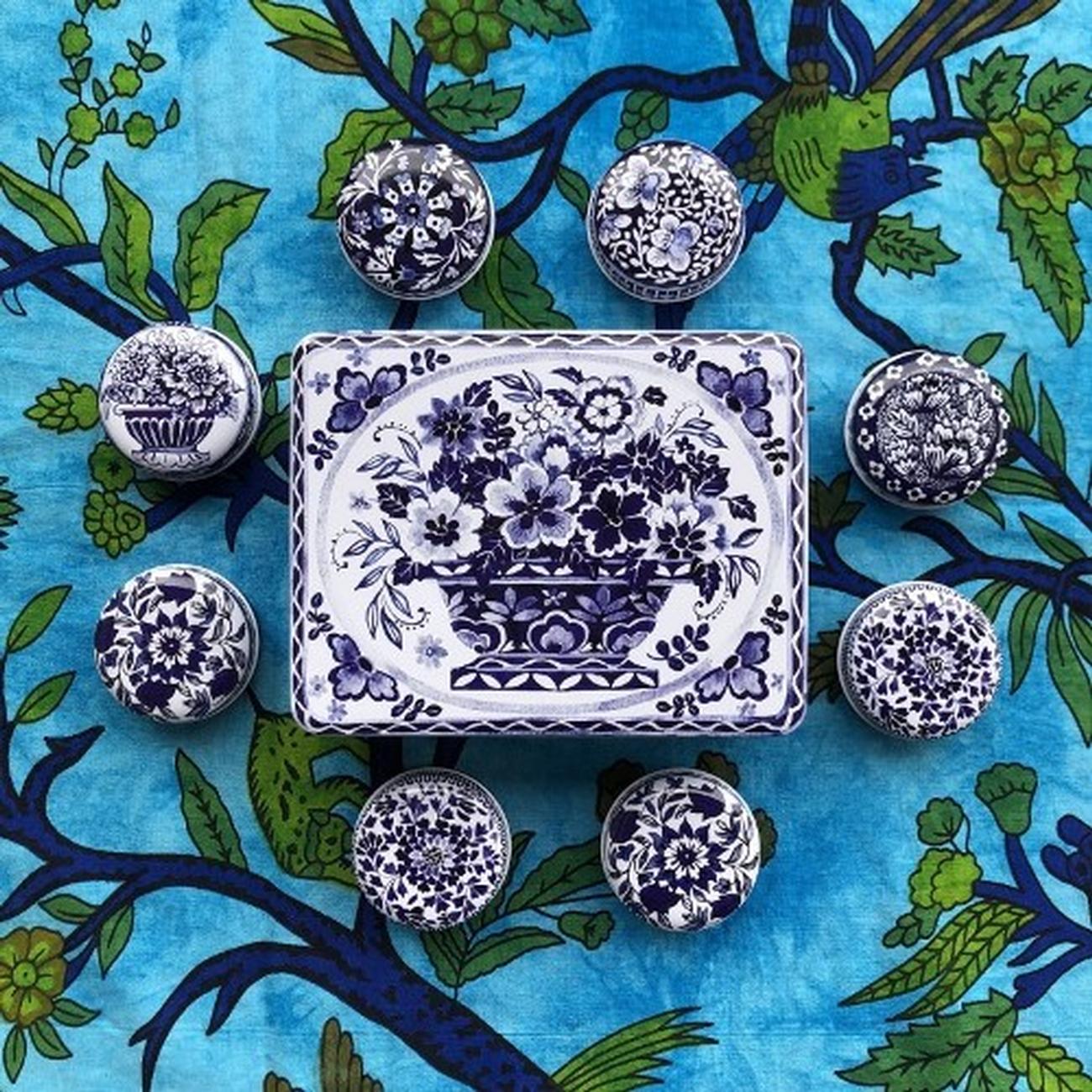 claire-winteringham-blue-white-rectangular-tin - Claire Winteringham Blue & White Rectangular Tin