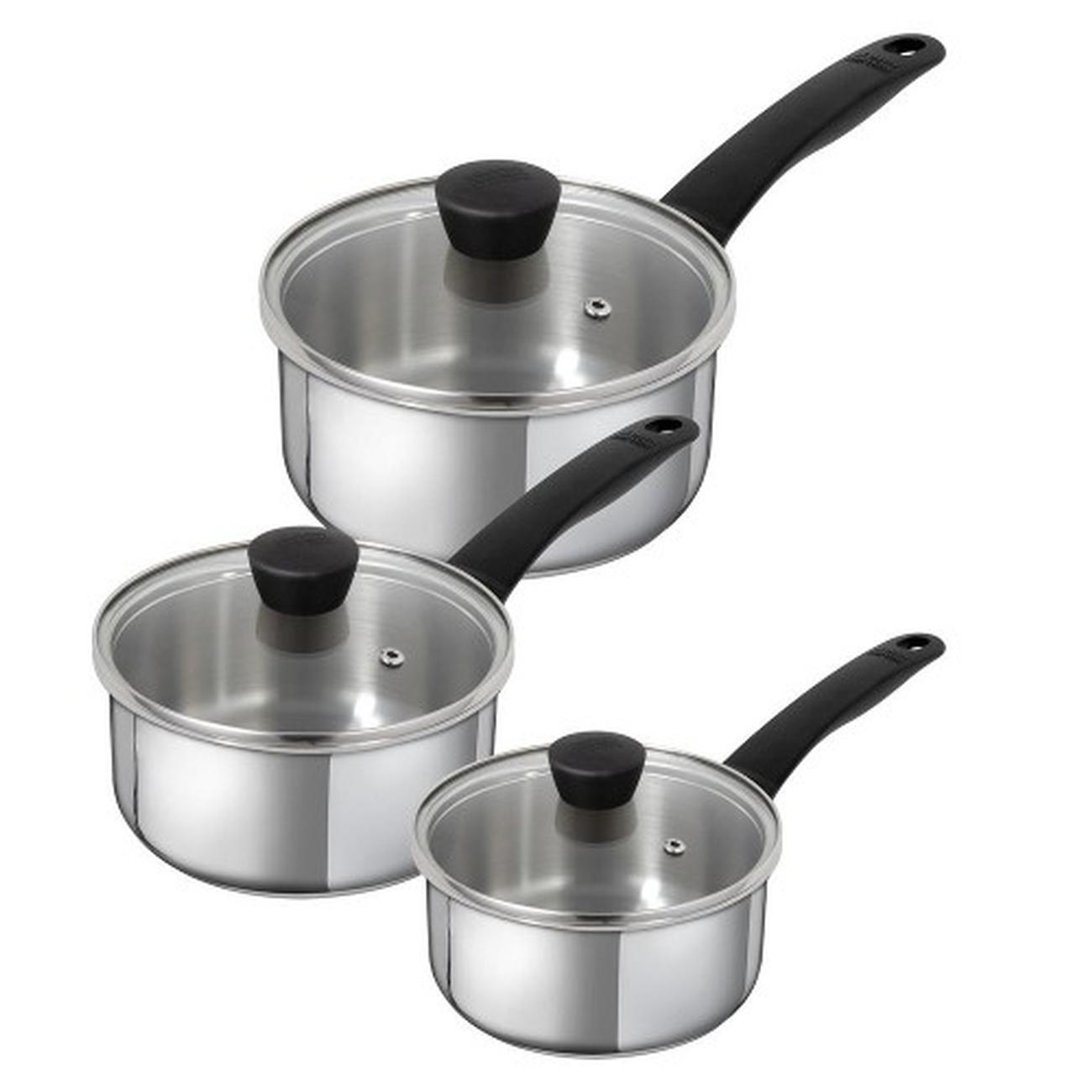 kuhn-rikon-classic-induction-saucepans-set-of-3 - Kuhn Rikon Classic Induction 3pc Saucepans Set