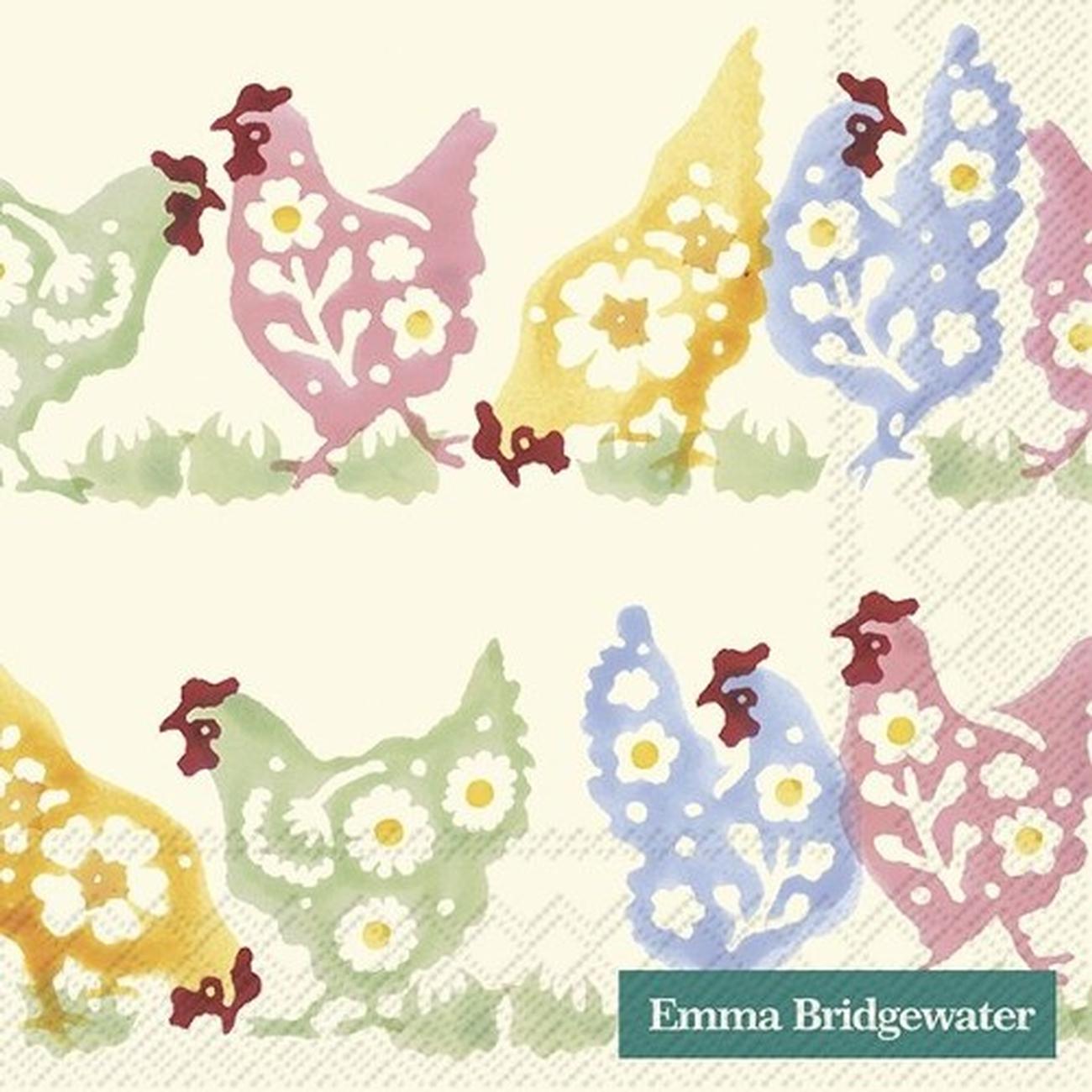 ihr-cocktail-napkin-spring-chickens-Emma-Bridgewater - IHR Cocktail Napkins Emma Bridgewater Spring Chickens