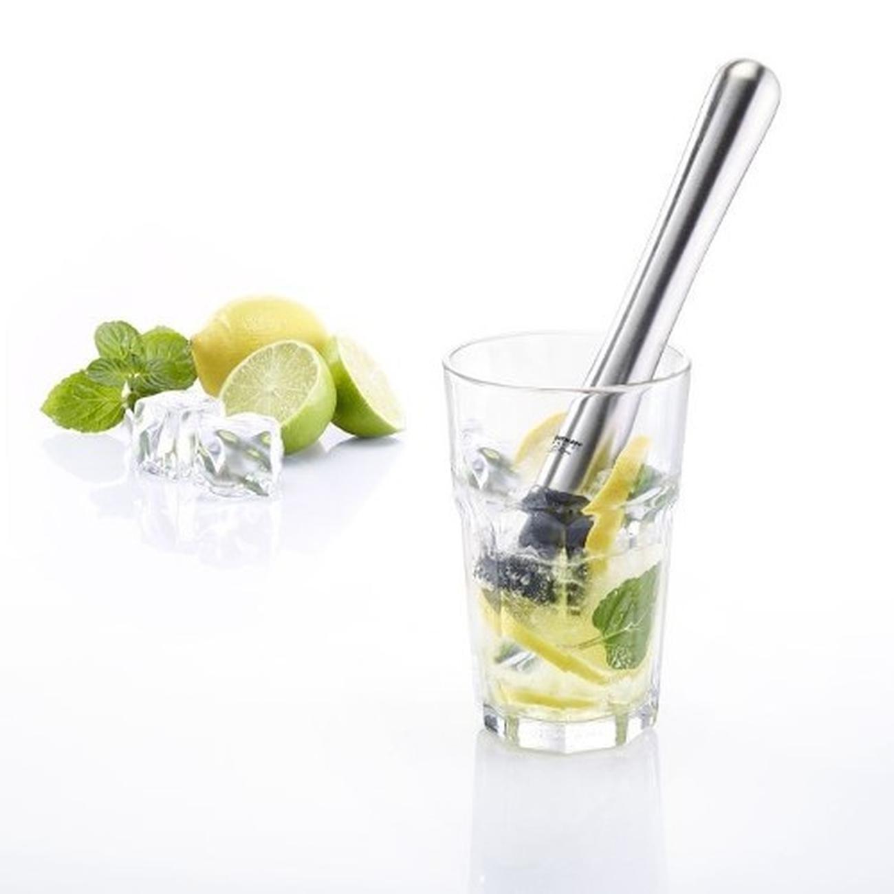 westmark-cocktail-muddler-stainless-steel - Westmark Cocktail Muddler, Sol Monopol Edition