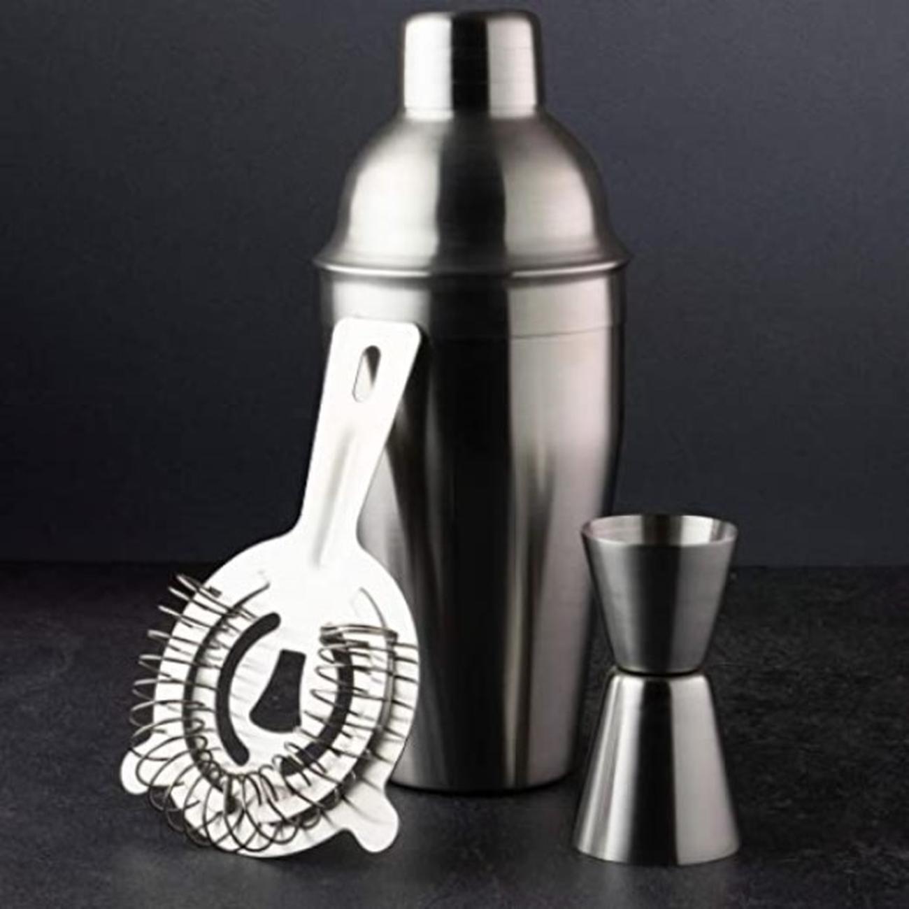 Taproom Cocktail Set Stainless Steel 3pc