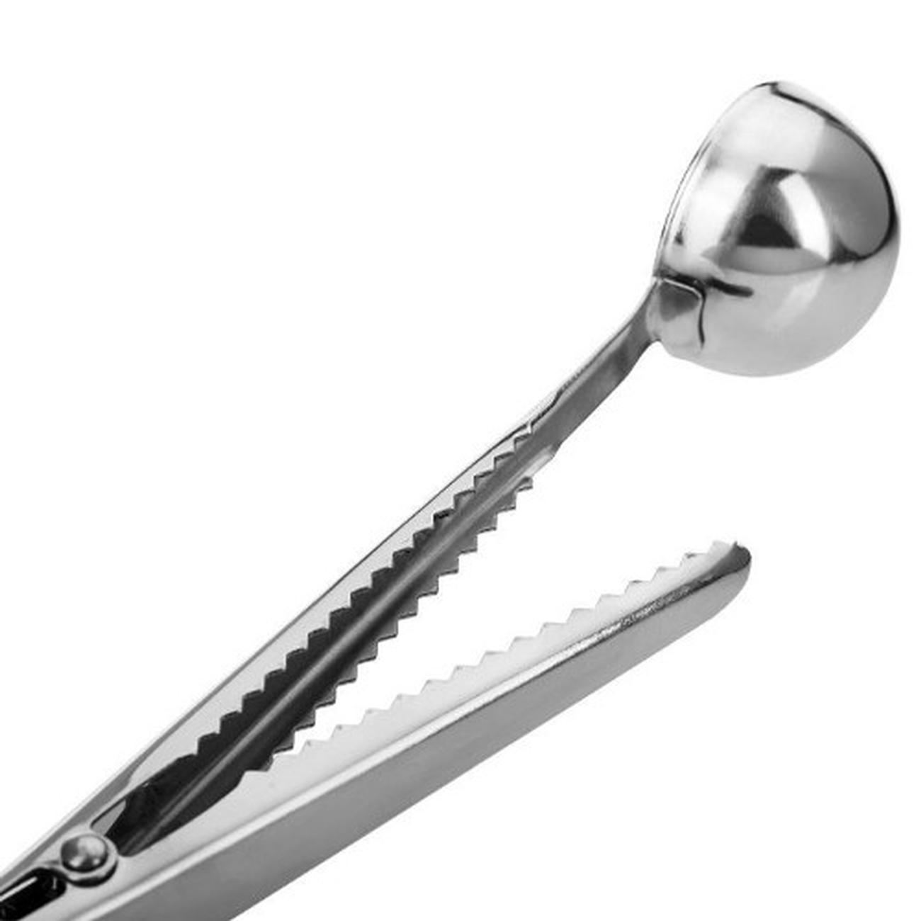 westmark-coffee-measuring-spoon-sealing-clip-stainless-steel - Westmark Coffee Measuring Spoon & Clip