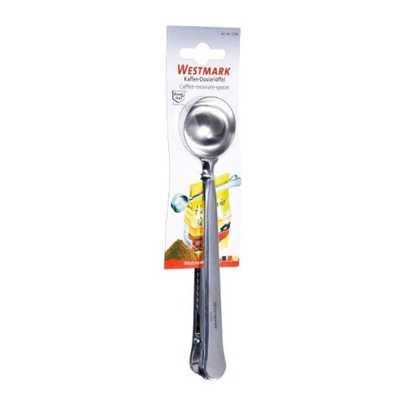 westmark-coffee-measuring-spoon-sealing-clip-stainless-steel - Westmark Coffee Measuring Spoon & Clip