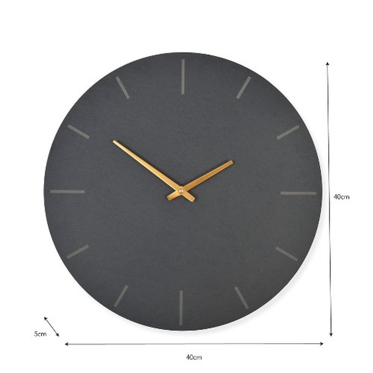 coleridge-clock-large-40cm-slate-garden-trading - Coleridge Clock Slate 40cm