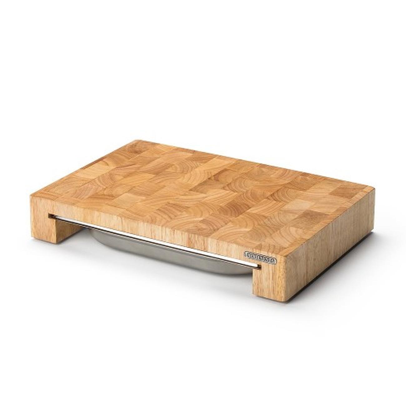 continenta-cutting-board-stainless-steel-drawer-large - Continenta Cutting Board & Stainless Steel Roasting Dish, Large