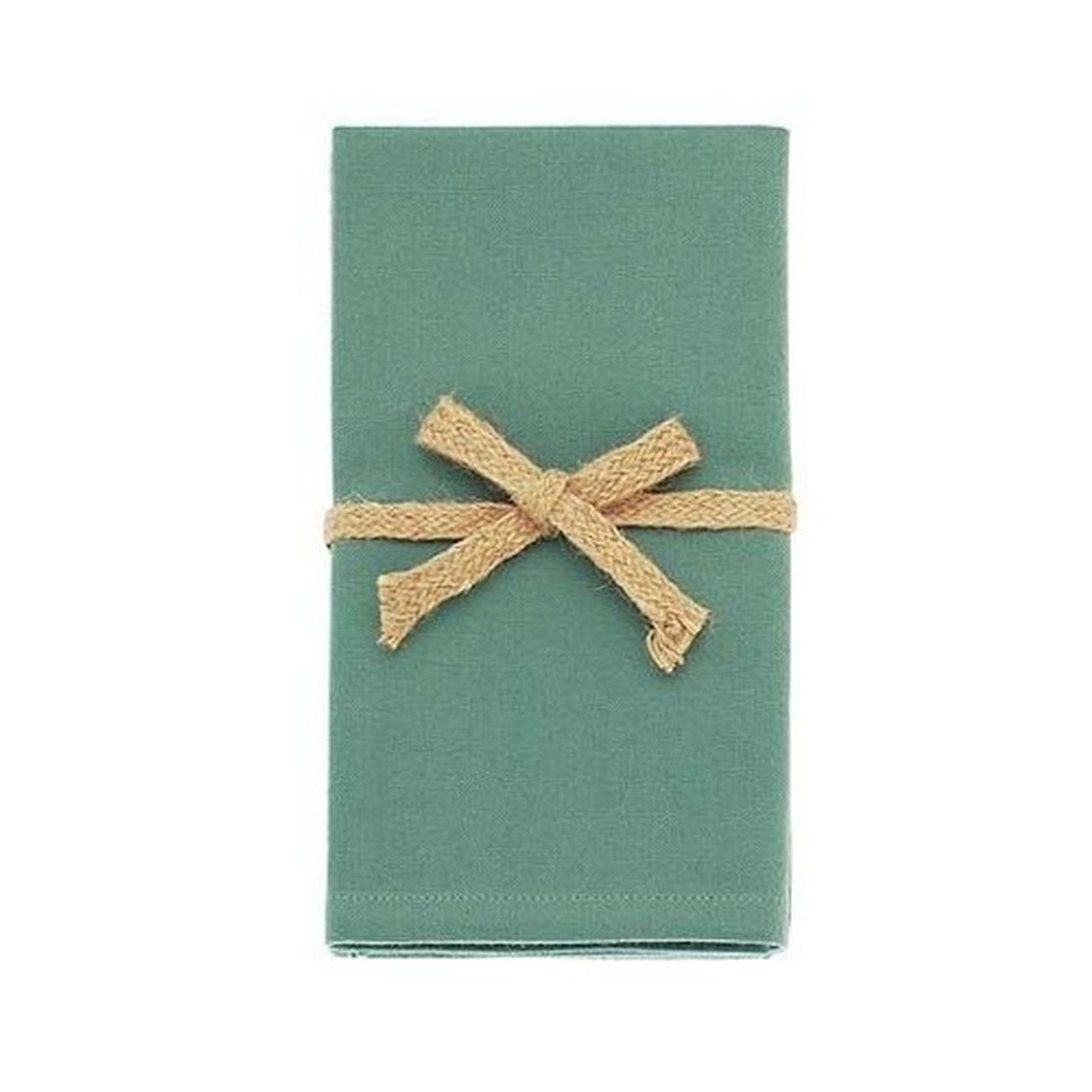 walton-moss-green-napkins-cotton-4pc-set - Walton & Co Cotton Napkins Moss Green Set of 4