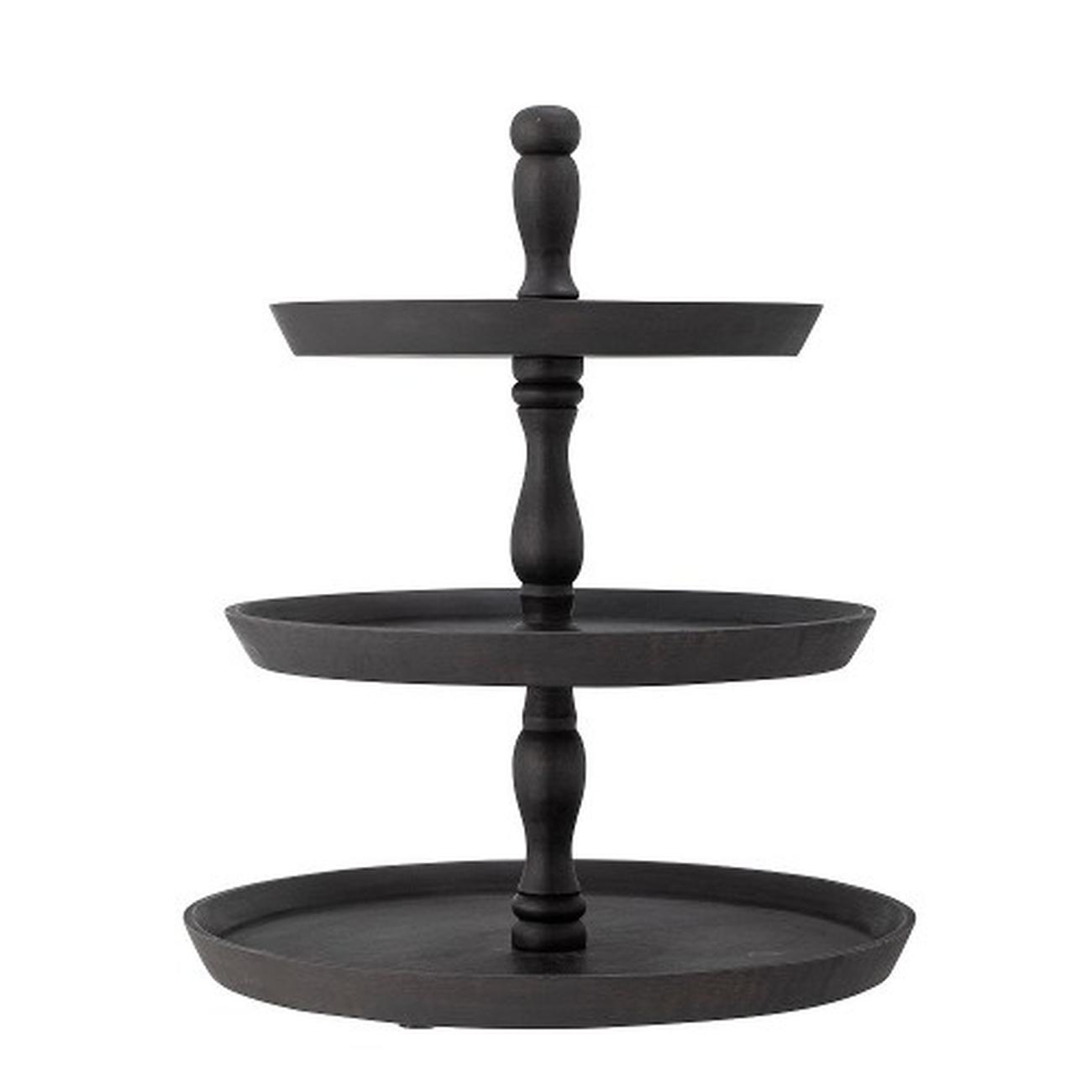 vera-etagere-3-tier-stand-black-mango - Vera Etagere 3-Tier Stand Black Mango