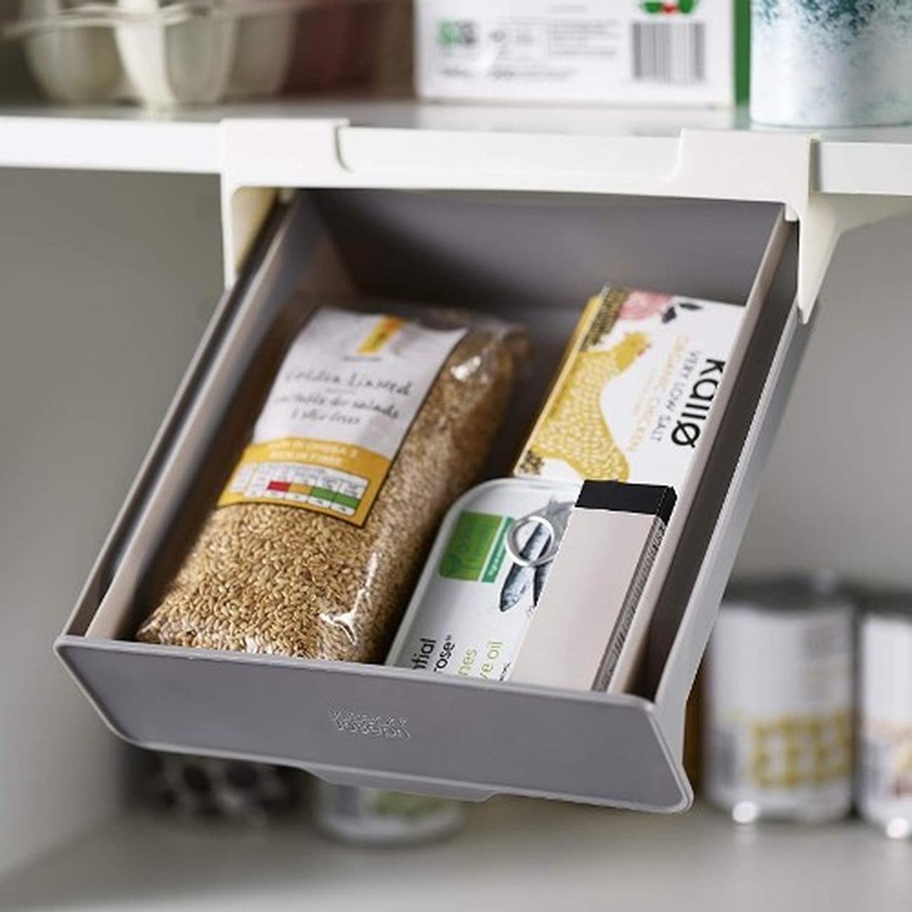 joseph-joseph-cupboardstore-undershelf-drawer-grey - Joseph Joseph CupboardStore Under-shelf Drawer