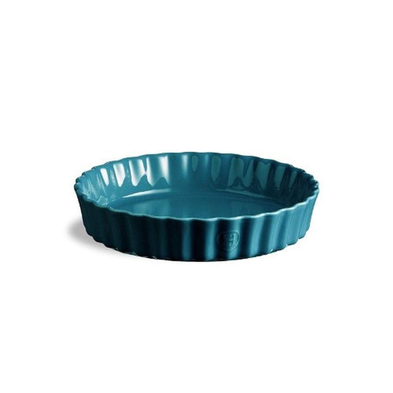 emile-henry-mediterranean-blue-deep-flan-dish-24cm - Emile Henry Mediterranean Blue Deep Flan Dish 24cm