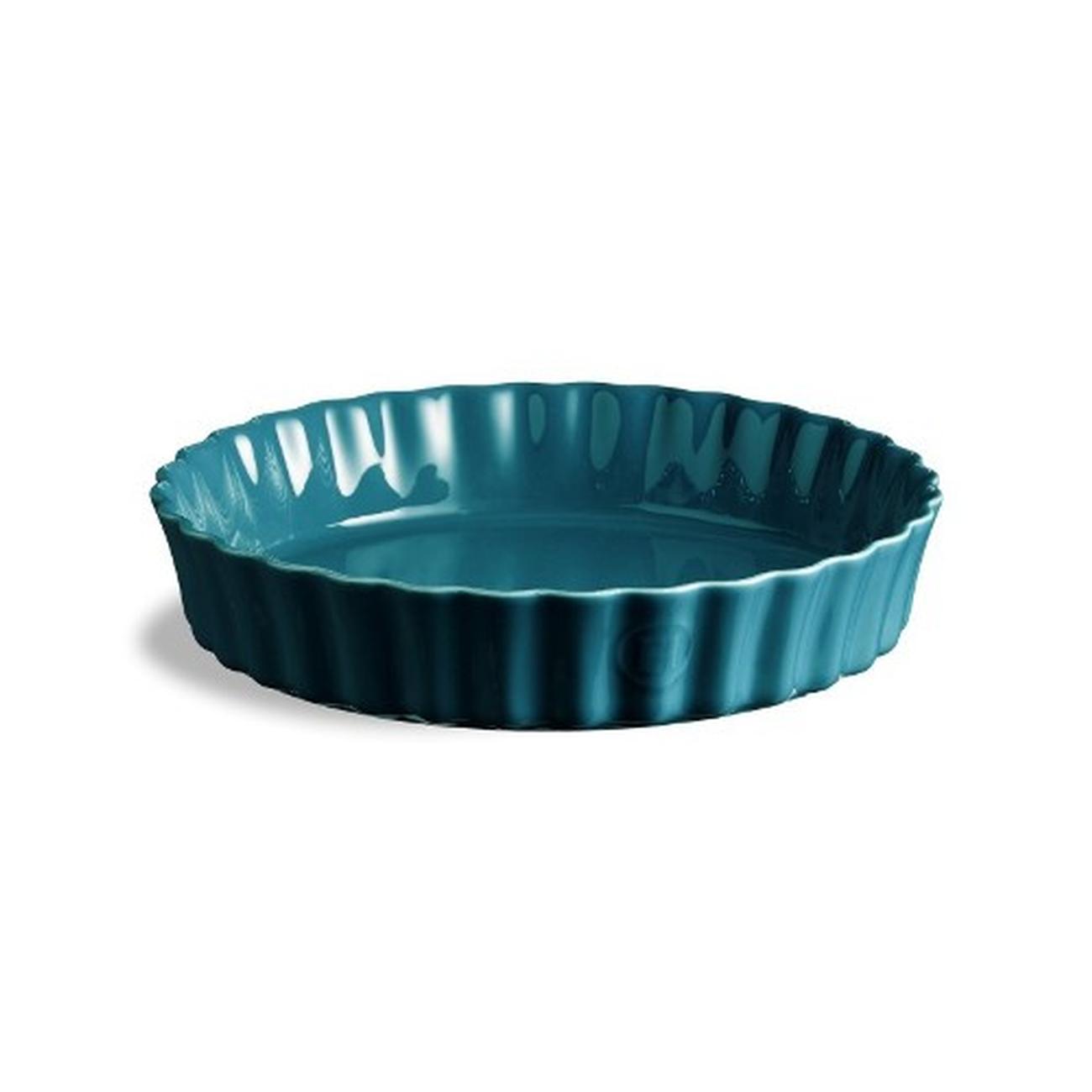emile-henry-mediterranean-blue-deep-flan-dish-28cm - Emile Henry Mediterranean Blue Deep Flan Dish 28cm