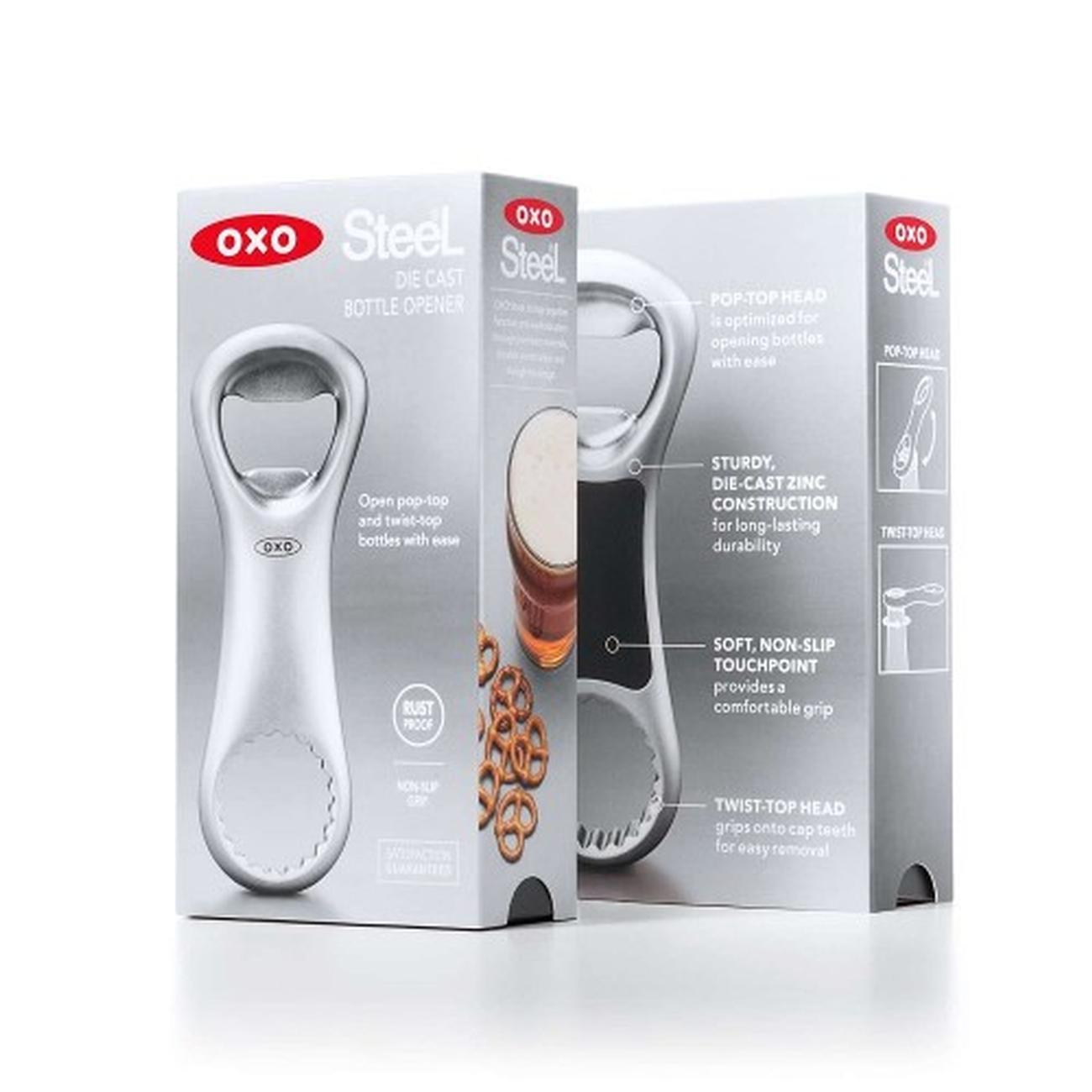 oxo-die-cast-bottle-opener - OXO Steel Die Cast Bottle Opener