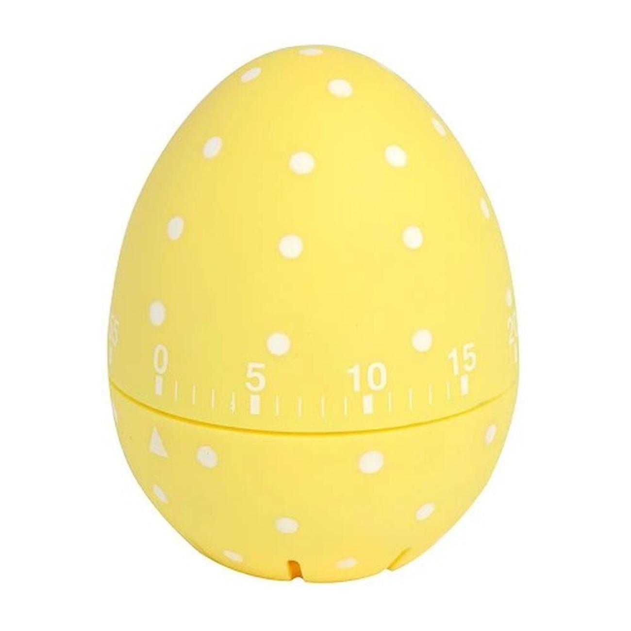 eddingtons-soft-touch-dotty-egg-timer-yellow - Eddingtons Dotty Egg Timer Yellow