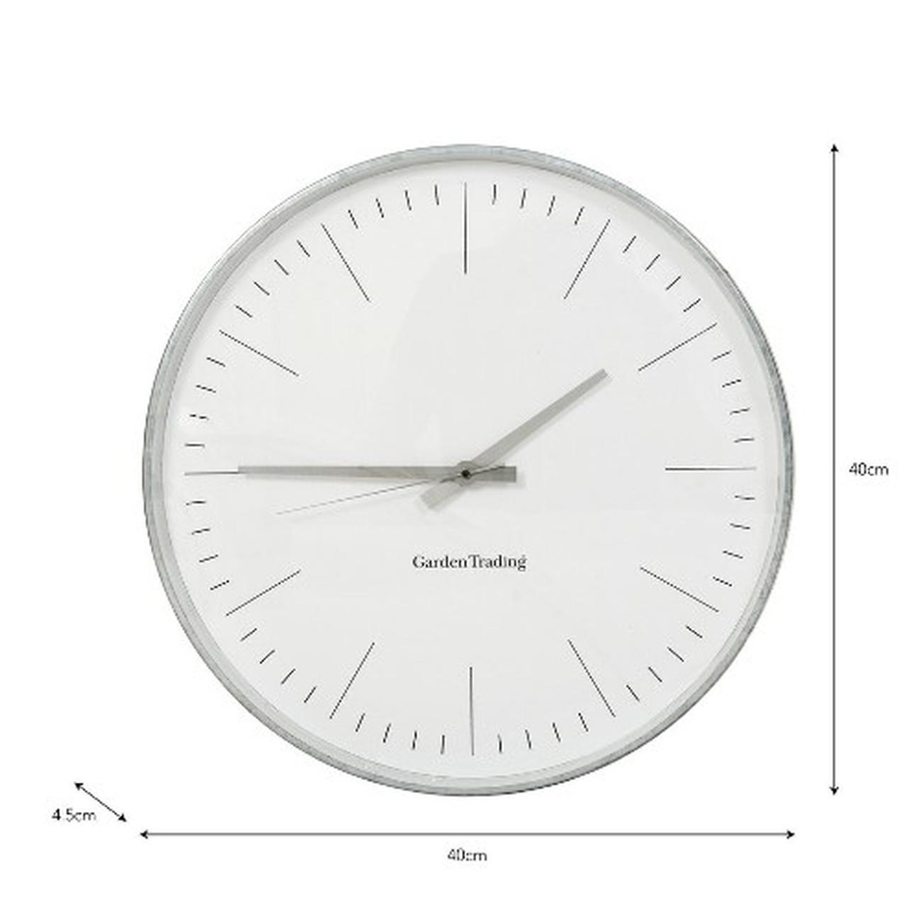 eastington-clock-galvanised-steel-40cm-garden-trading - Eastington Clock Steel 40cm