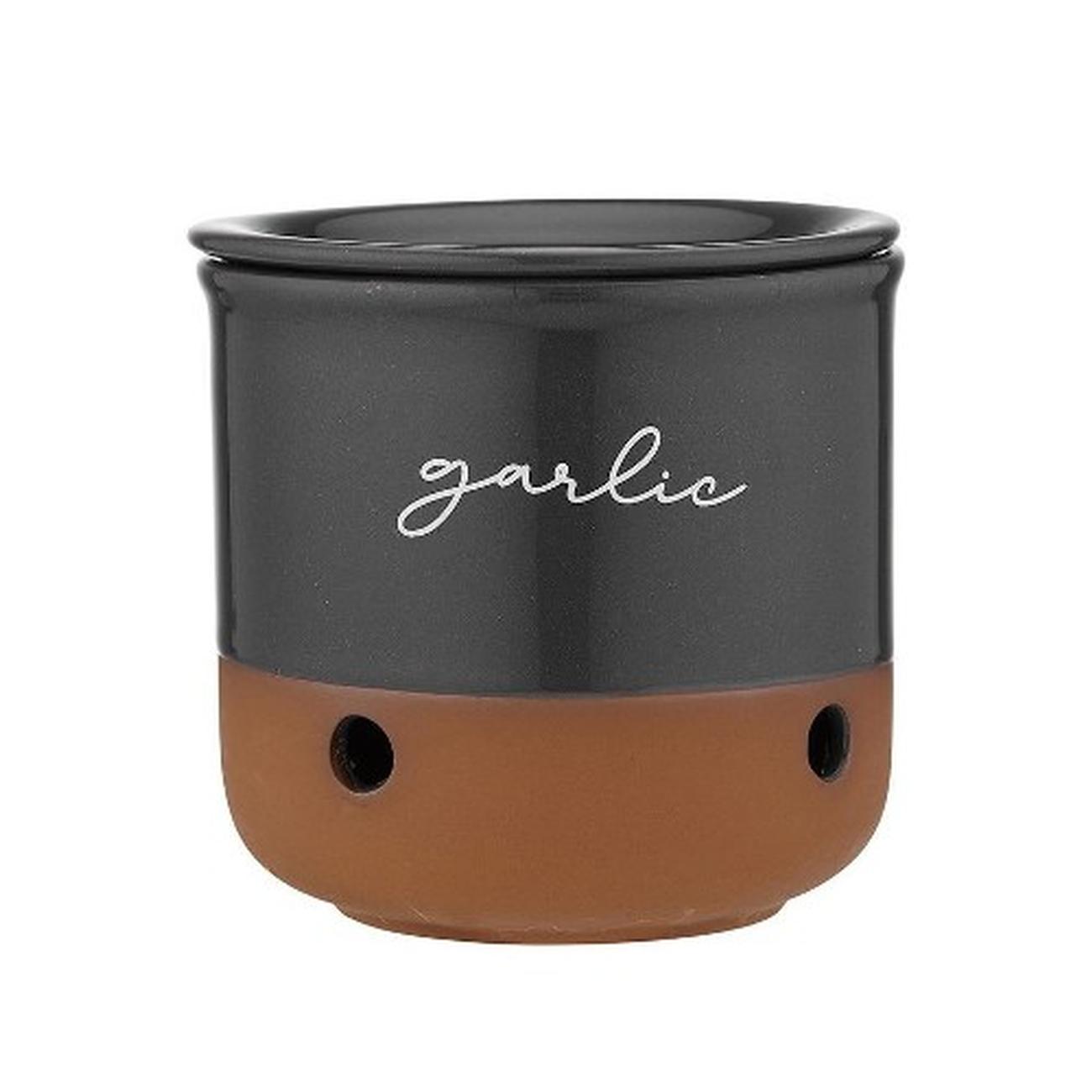 ladelle-eco-garlic-keeper-charcoal - Eco Garlic Vault Charcoal