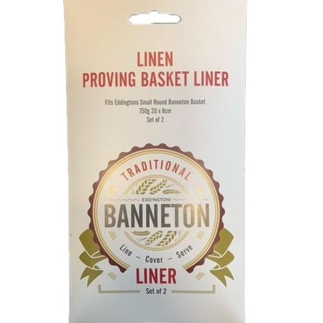 eddingtons-round-proofing-basket-linen-liners-2pc - Eddingtons Set of 2 Round Banneton Linen Liners