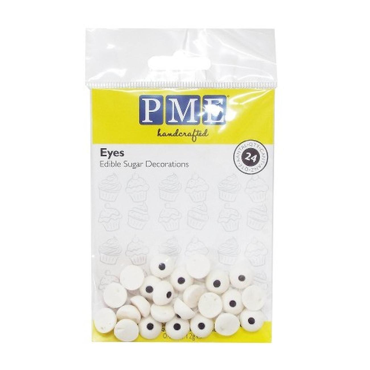 PME Edible Sugar Decorations Eyes 24pc