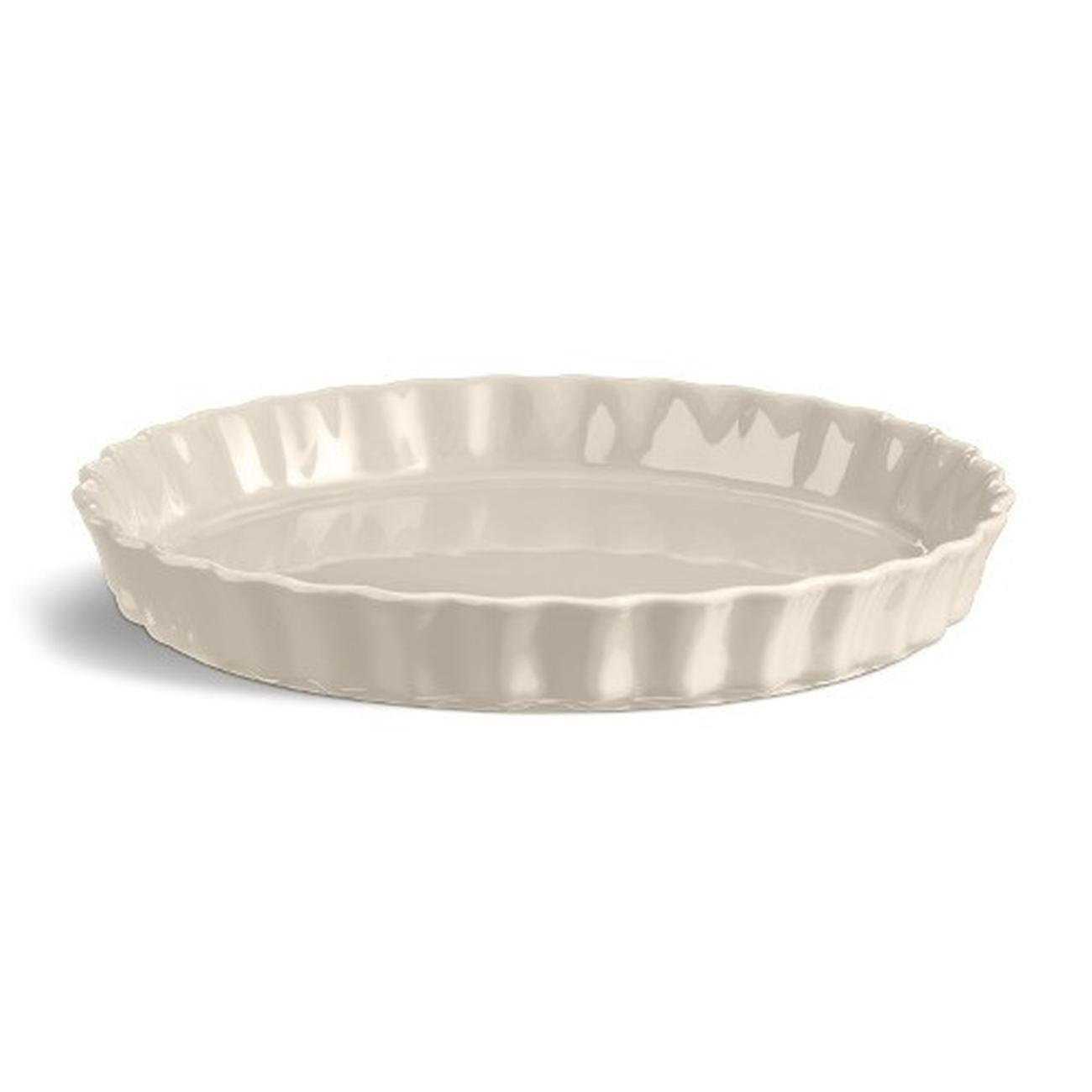 emile-henry-tart-dish-clay-cream-31cm - Emile Henry Clay Tart Dish 31cm