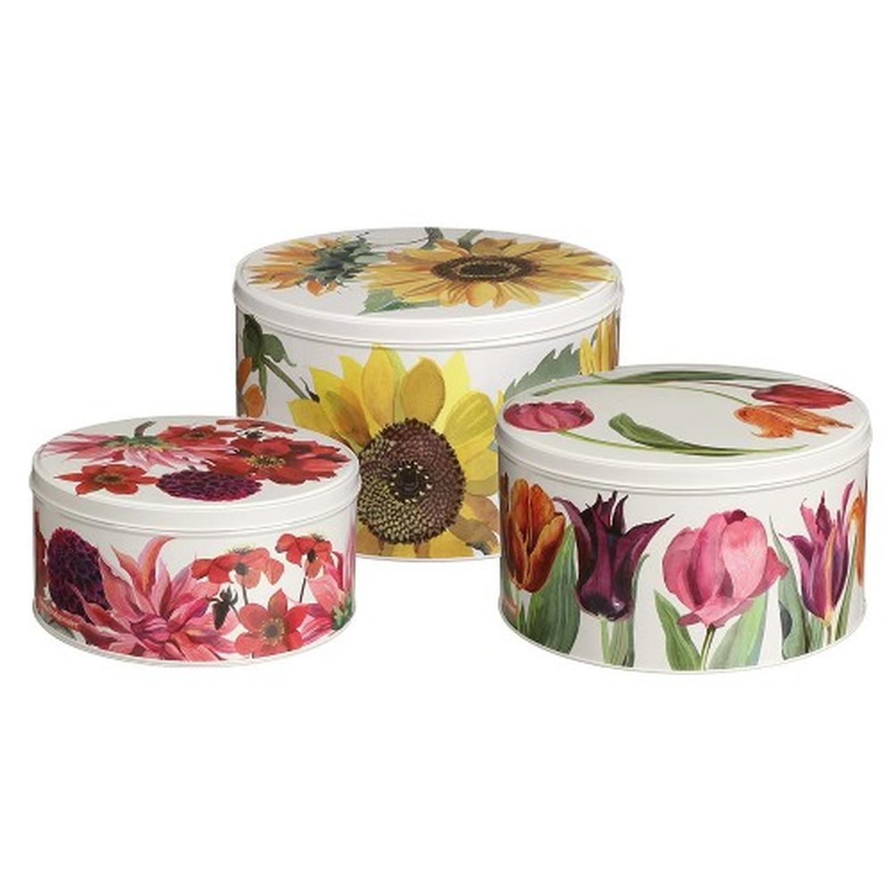 Emma Bridgewater Flowers Round Cake Tin Medium