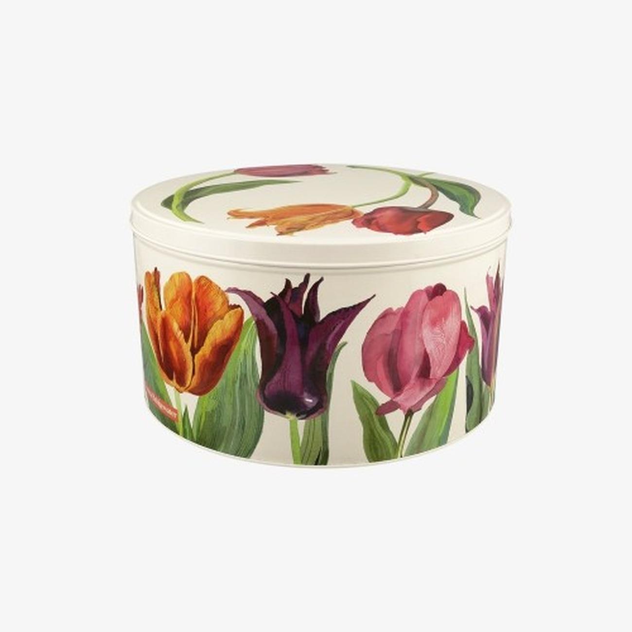 emma-bridgewater-flowers-round-cake-tin-medium - Emma Bridgewater Flowers Round Cake Tin Medium