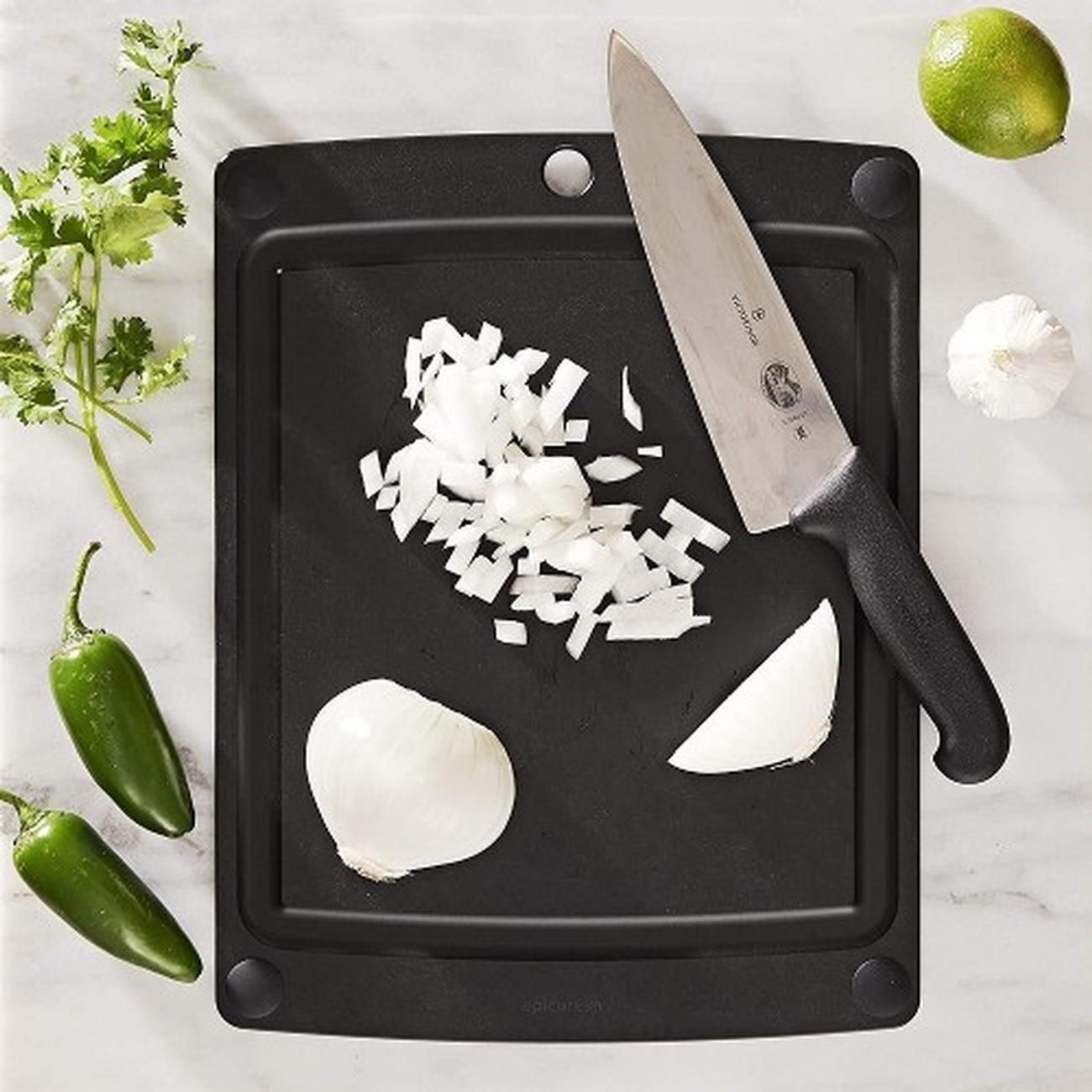 epicurean-all-in-one-chopping-board-slate-36x28cm - Epicurean All-in-1 Cutting Board Slate 36 x 28cm