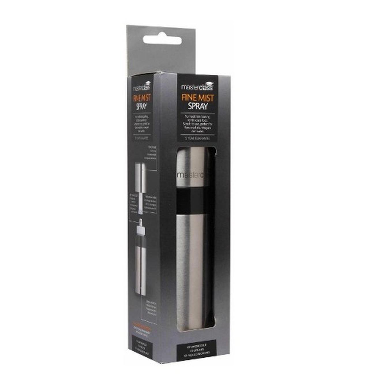 masterclass-stainless-steel-pump-action-fine-mist-spray-bottle - MasterClass Stainless Steel Pump Action Fine Mist Spray Bottle