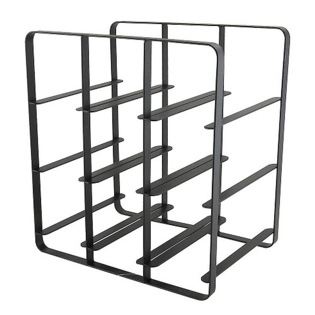 apollo-wine-rack-9-bottle-flat-iron - Apollo 9-Bottle Iron Wine Rack