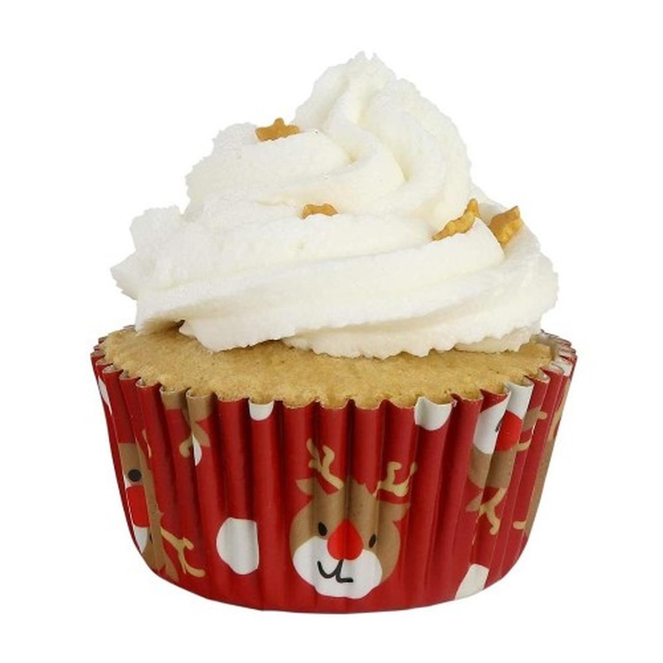 PME-30-foil-baking-cases-Christmas-reindeer - PME 30 Foil Baking Cases Christmas Reindeer