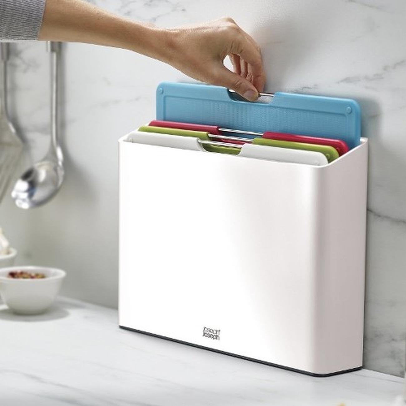 joseph-joseph-folio-4-piece-chopping-board-set-artic-white - Joseph Joseph Folio 4pc Chopping Board Set Artic White