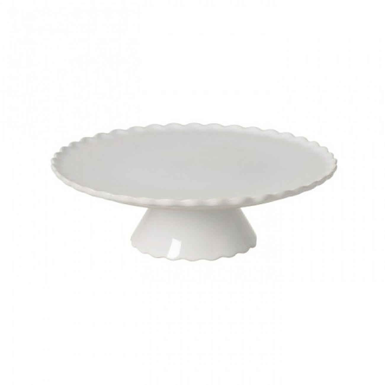 casafina-forma-footed-plate-white-28cm-cakestand - Forma Footed Cake Plate White 28cm