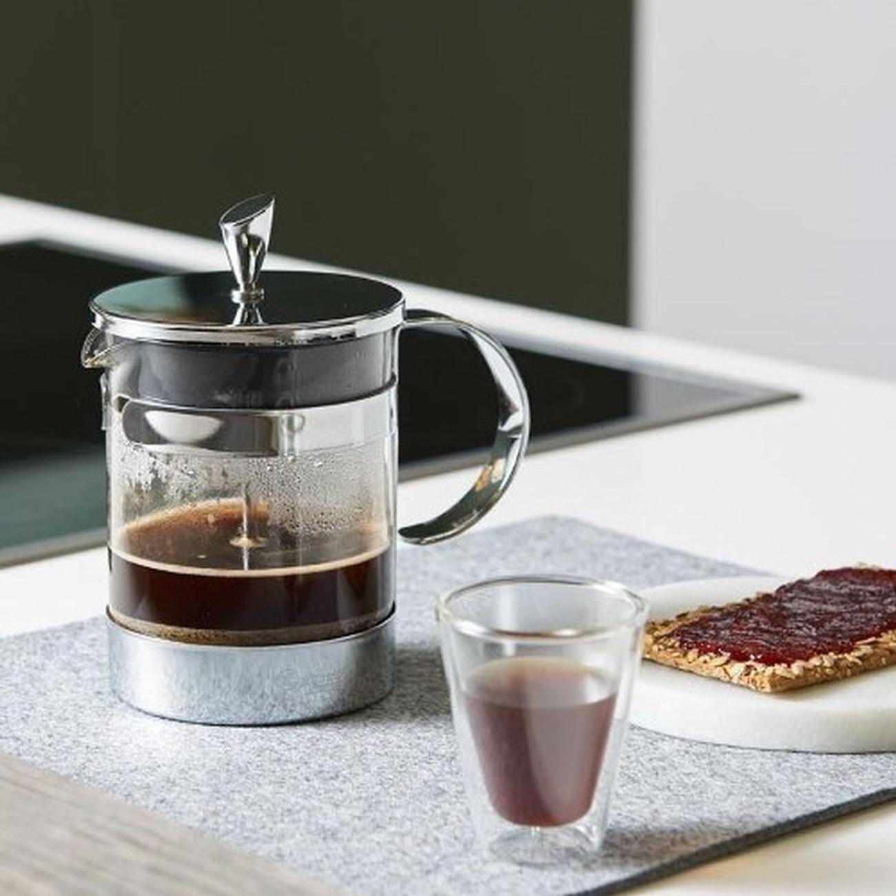 Caffettiera French Press Leopold Vienna Rame - 350 Ml Per Caff&egrave; Gourmet