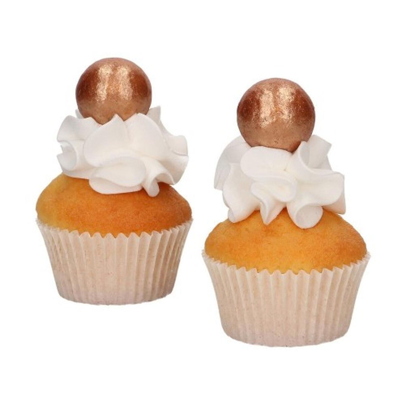 fun-cakes-edible-pearl-choco-balls-bronze-gold-8pc-set - FunCakes Edible Pearl Choco Balls Bronze 8pc