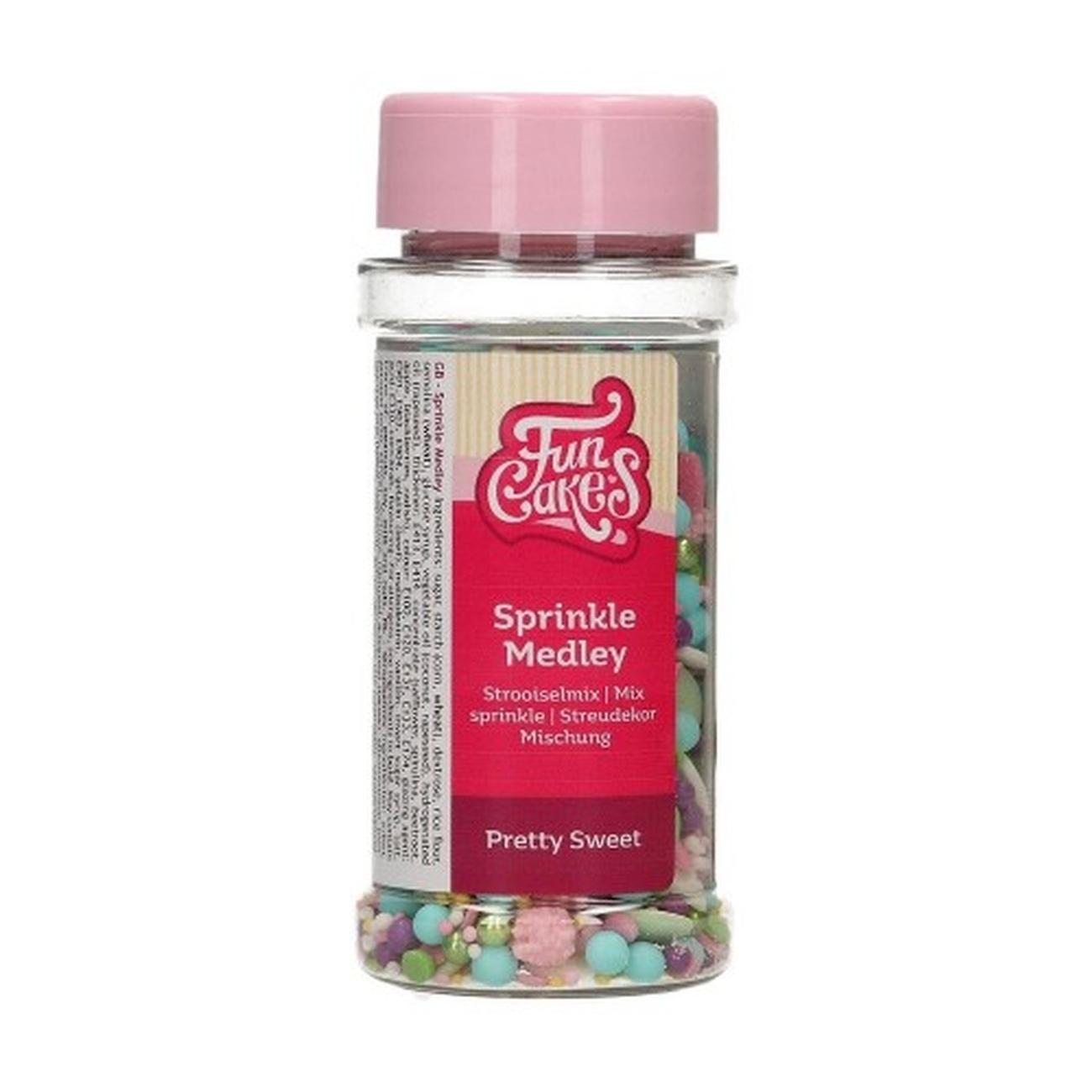 fun-cakes-edible-sprinkles-medley-pretty-sweet-65g - FunCakes Edible Sprinkle Medley Pretty Sweet 65g