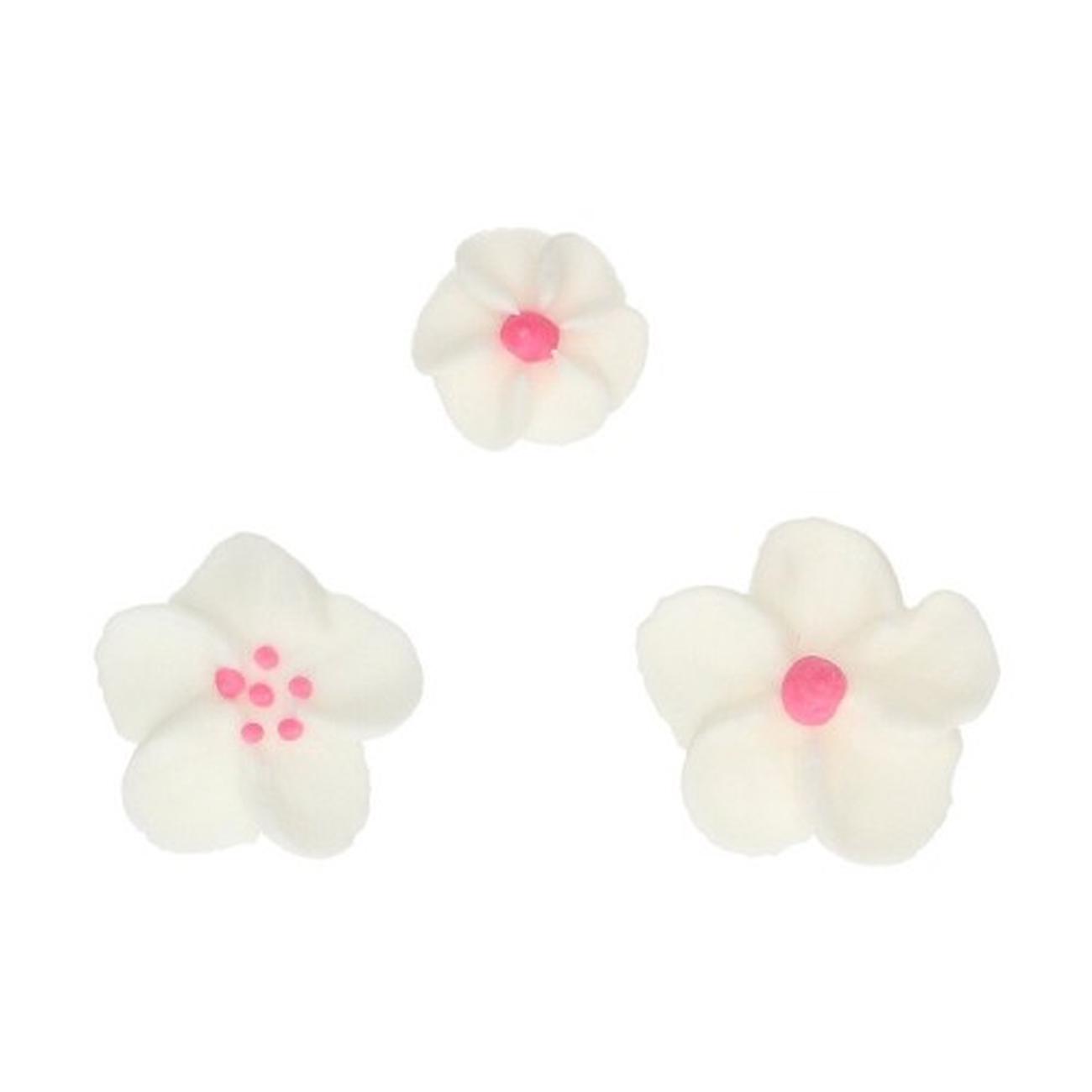 fun-cakes-edible-sugar-decorations-blossom-mix-white-pink-32pc - FunCakes Sugar Decoration Blossom Mix 32pc