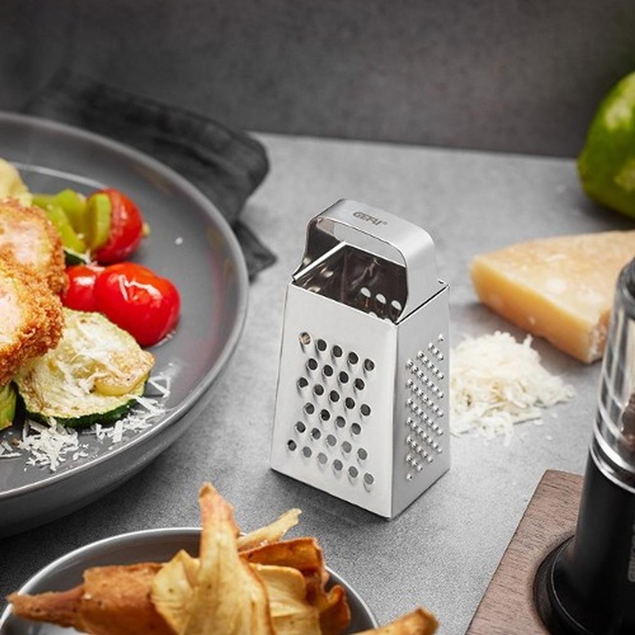 gefu-mini-cubi-4-way-box-grater-stainless-steel - Gefu 4-Way Mini Box Grater CUBI