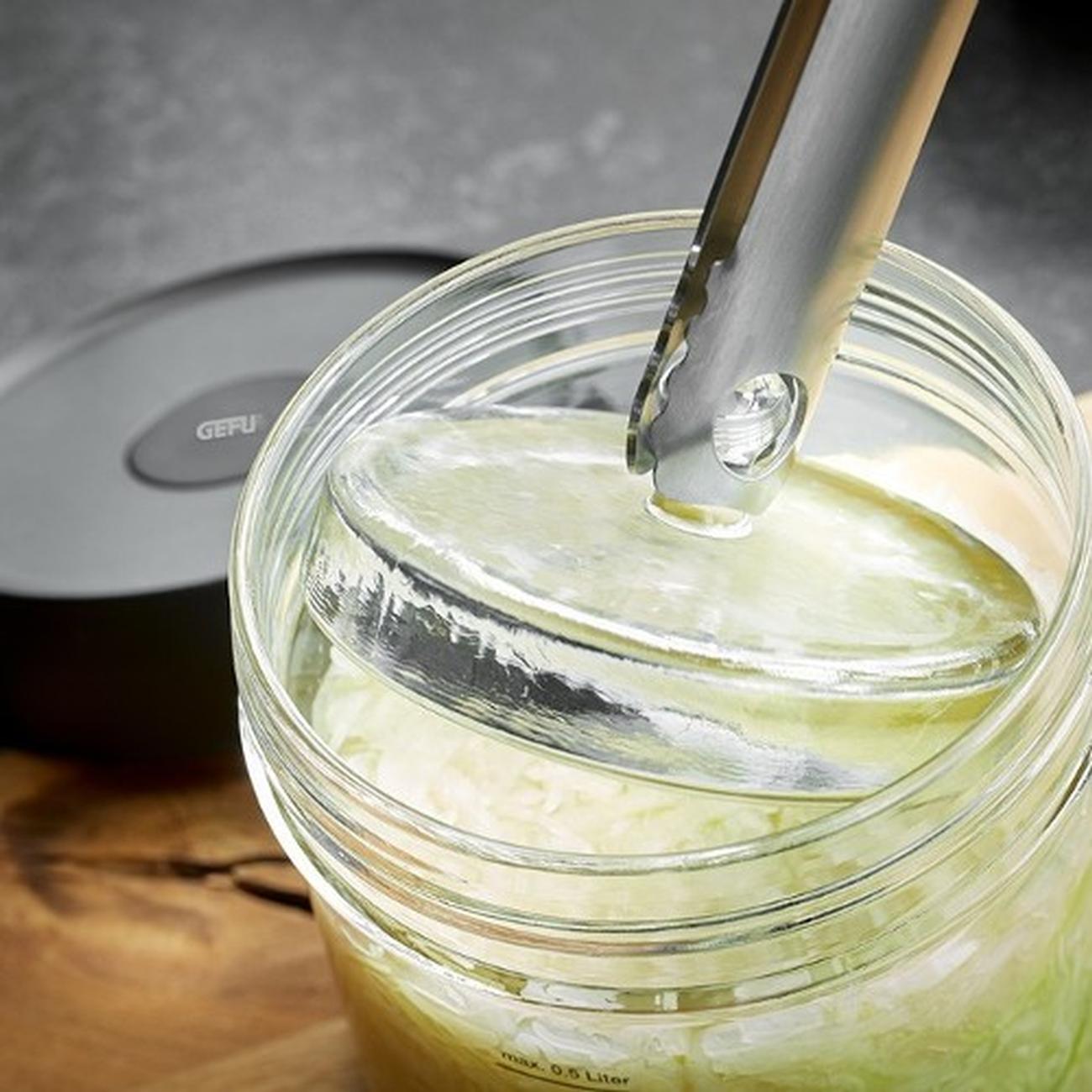 gefu-fermentation-jar-glass-weight-nativo - Gefu Fermenting Jar & Glass Weight NATIVO