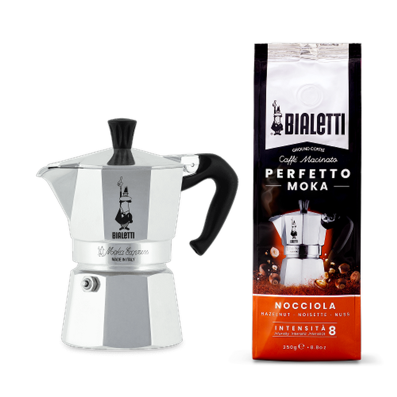 Bialetti Moka Express 3 cup Espresso Maker - Whisk