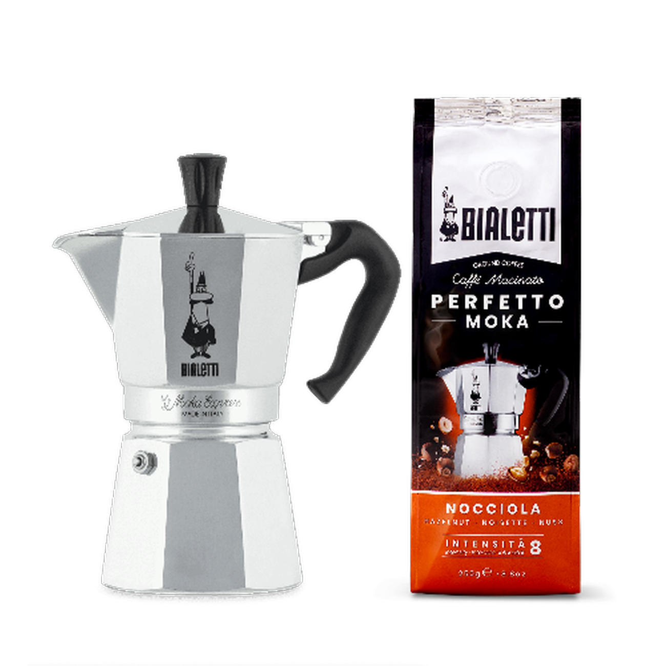 Bialetti Moka Express 6 cup Espresso Maker - Whisk