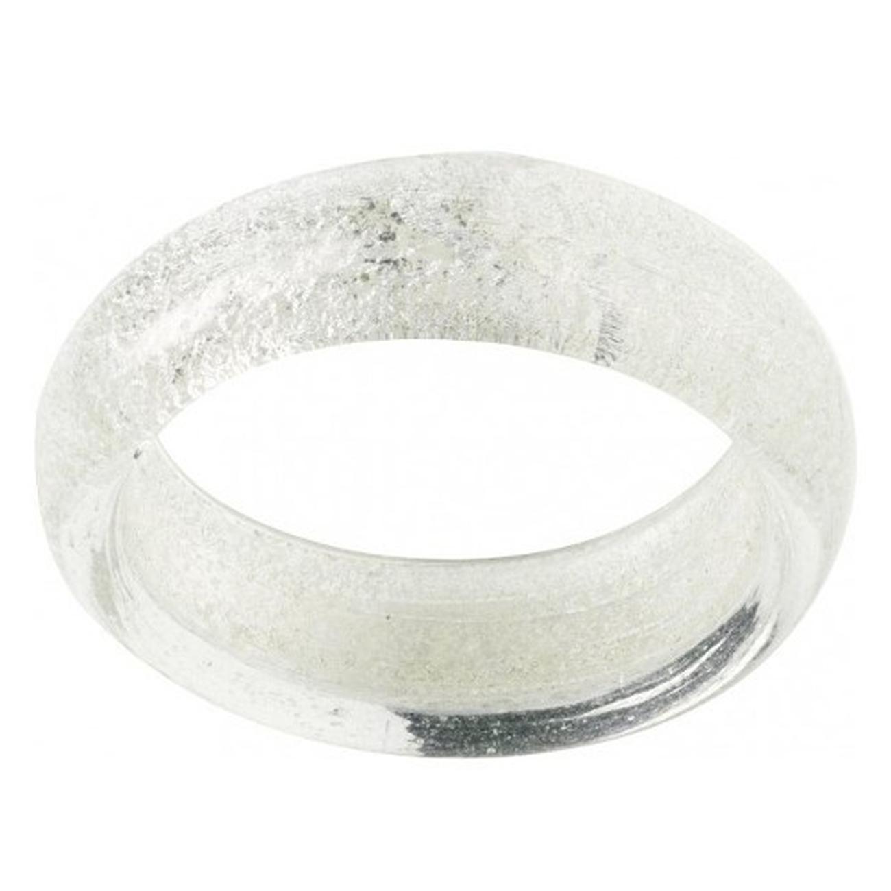 glass-napkin-ring-light-silver-ihr - Glass Napkin Ring Silver