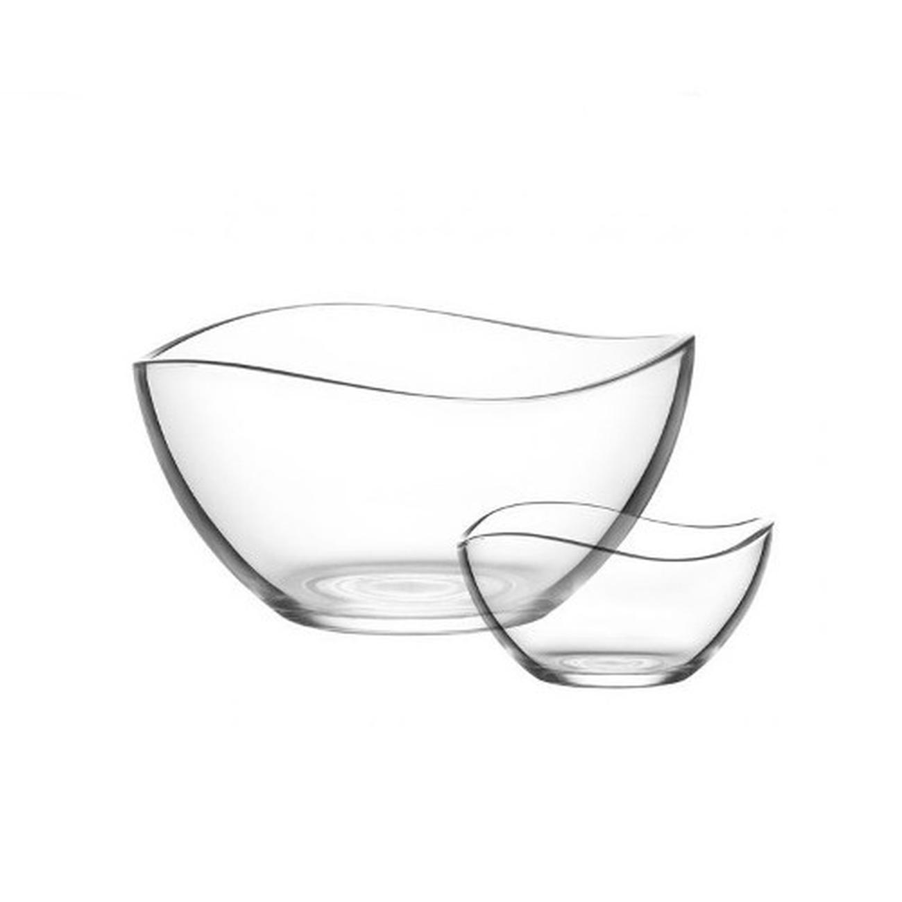 glass-serving-bowls-7-piece-set - Glass Salad Bowls 7pcs Set