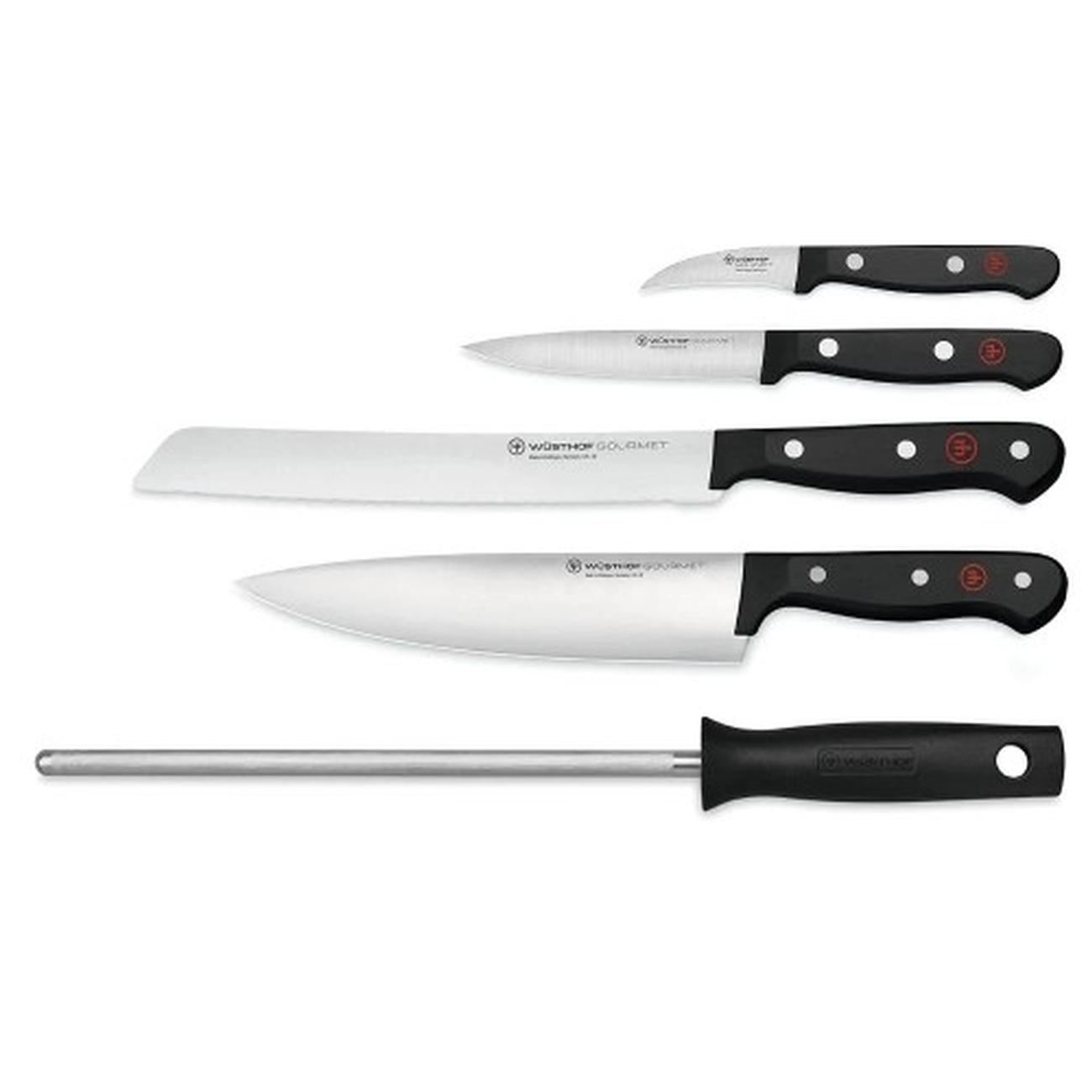 wusthof-5-piece-knife-block-set-gourmet - Wusthof Gourmet 5pc Knife Block Set