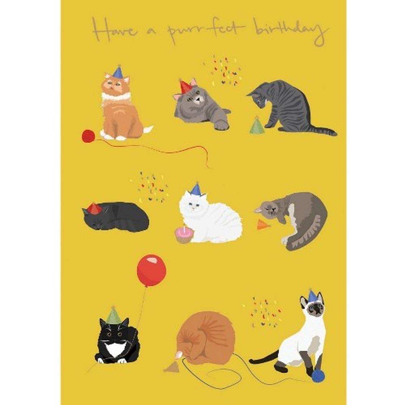 Roger-la-borde-have-a-purrfect-birthday-card - Birthday Card - Have A Purrfect Birthday