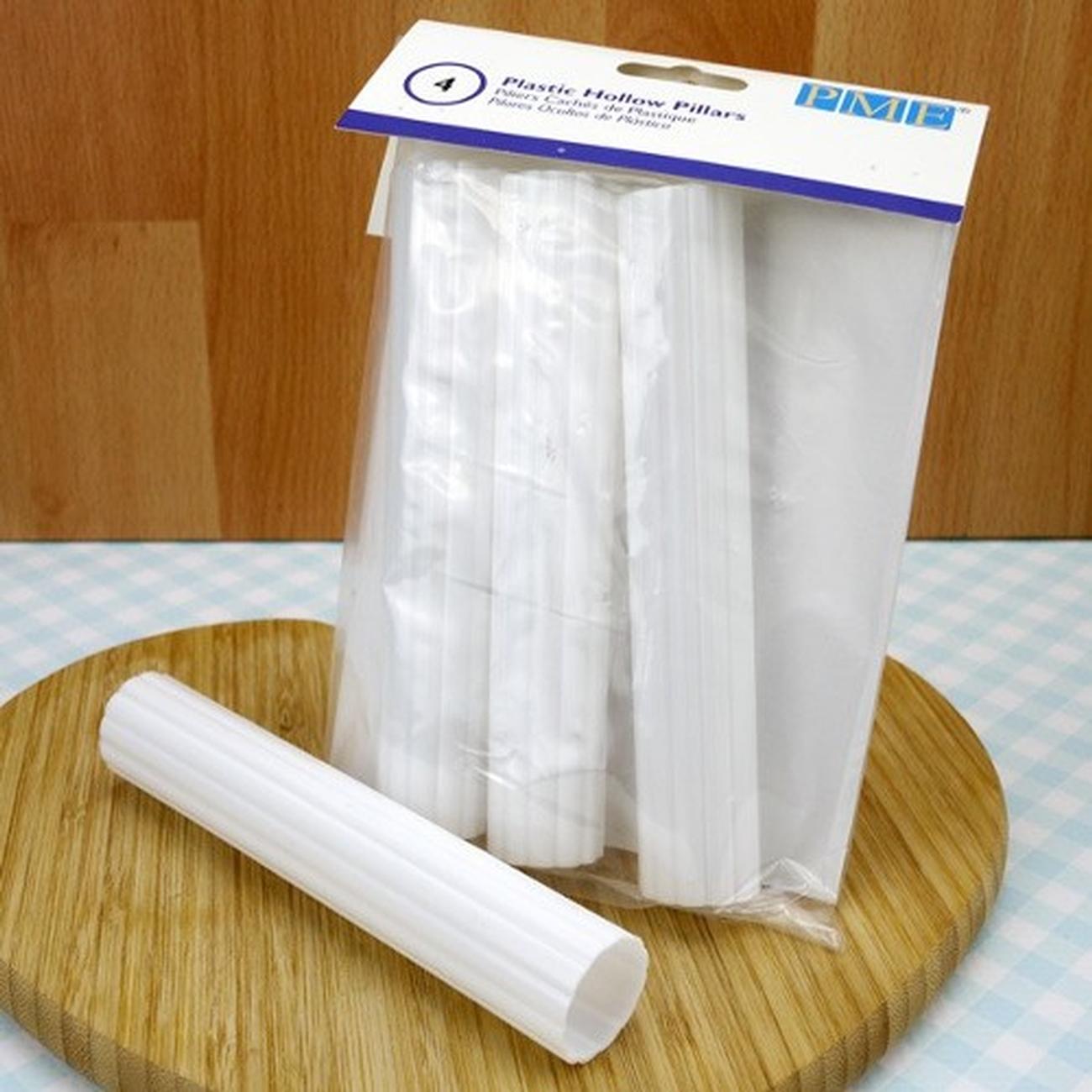 pme-plastic-hollow-pillars-4pc - PME Plastic Hollow Pillars Set of 4