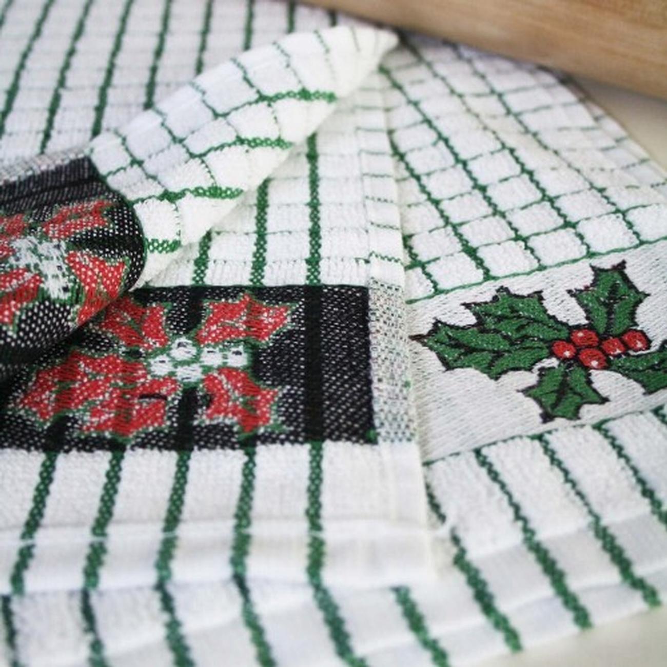 samuel-lamont-poli-dri-tea-towel-holly - Samuel Lamont Poli Dri Tea Towel Holly