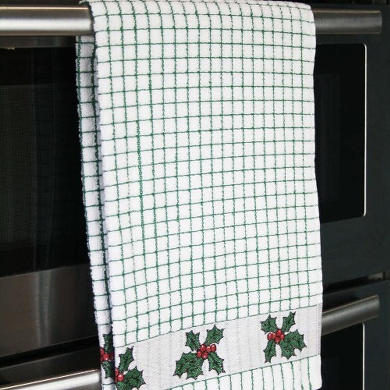 samuel-lamont-poli-dri-tea-towel-holly - Samuel Lamont Poli Dri Tea Towel Holly