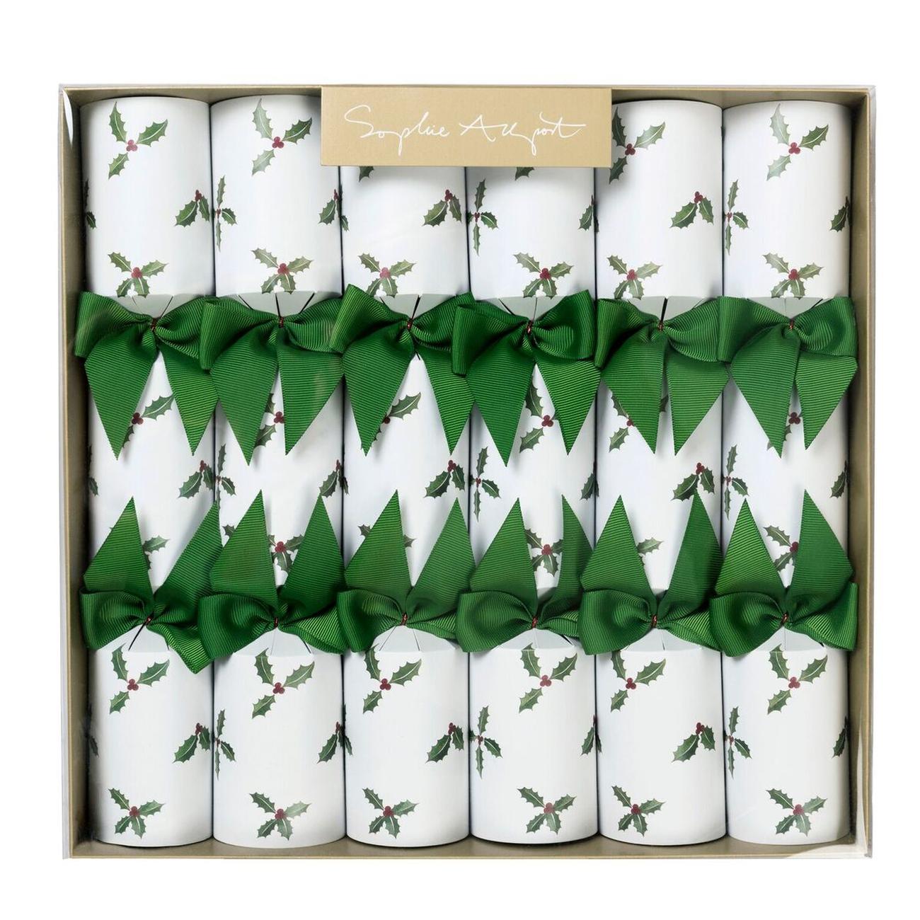Sophie Allport Holly & Berry Christmas Crackers Set of 6