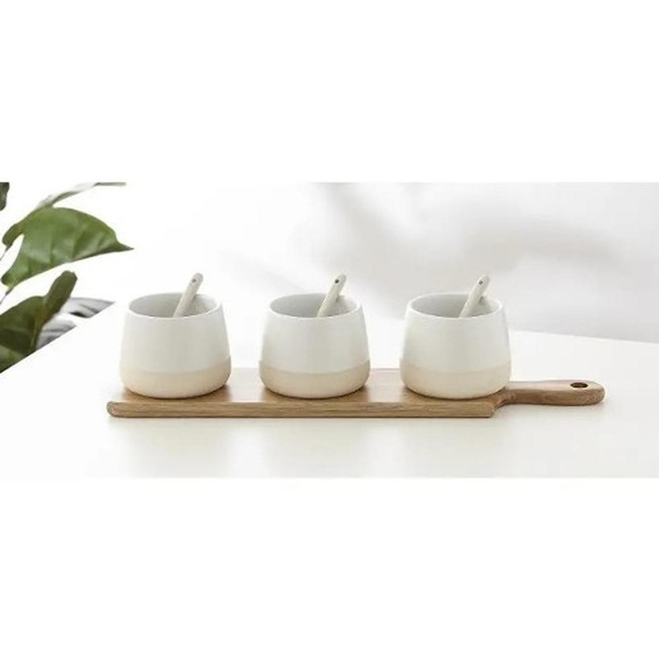 ladelle-host-bowl-and-spoon-paddle-serving-board-white - Ladelle Host Bowl & Spoon Paddle White