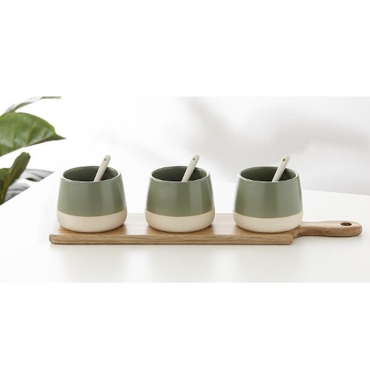 ladelle-host-bowl-and-spoon-paddle-board-sage - Ladelle Host Bowl & Spoon Paddle Sage