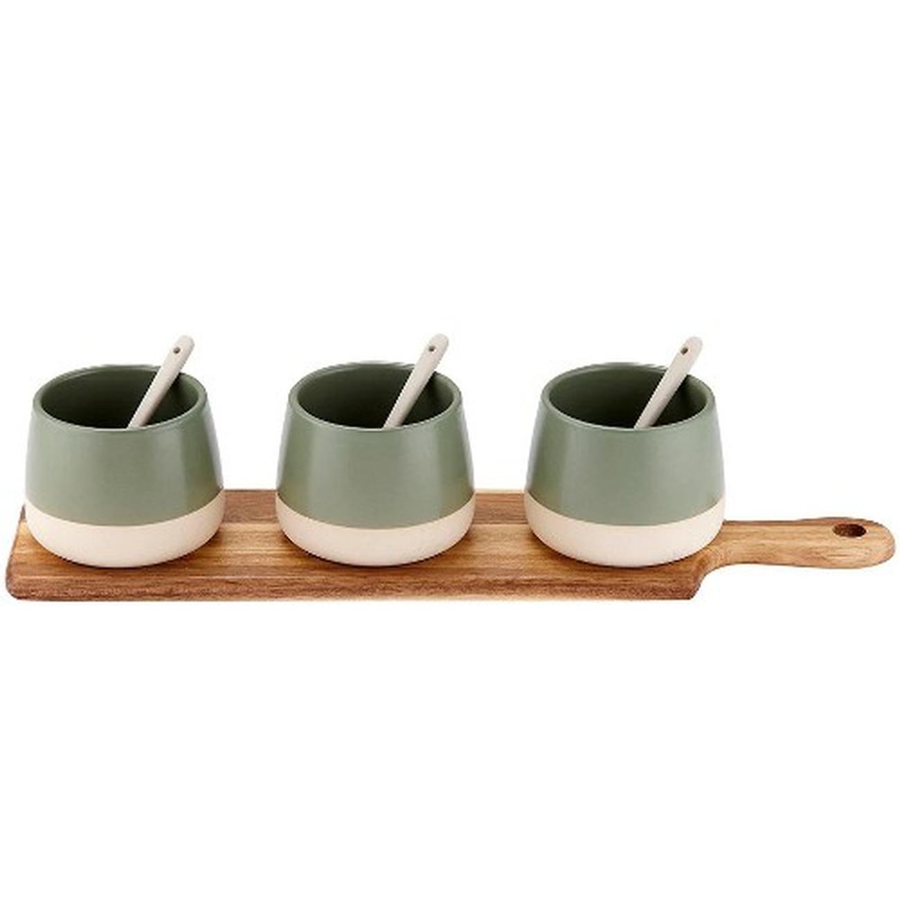 ladelle-host-bowl-and-spoon-paddle-board-sage - Ladelle Host Bowl & Spoon Paddle Sage