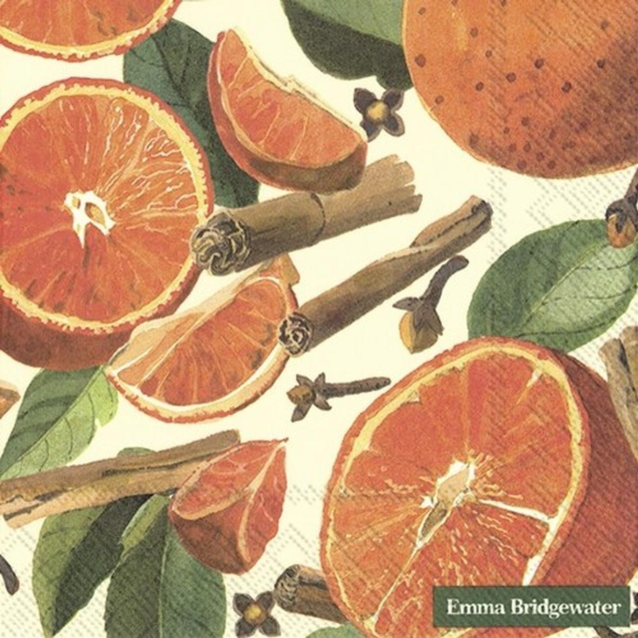 ihr-lunch-napkin-Emma-Bridgewater-spiced-oranges - IHR Lunch Napkin Emma Bridgewater Spiced Oranges